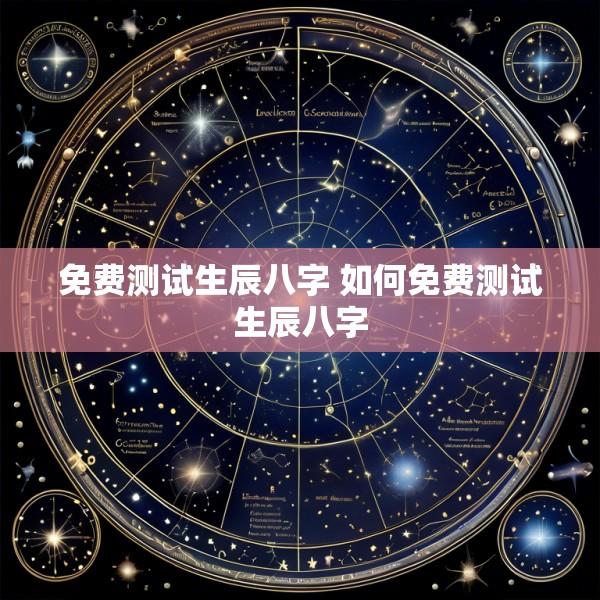 免费测试生辰八字 如何免费测试生辰八字