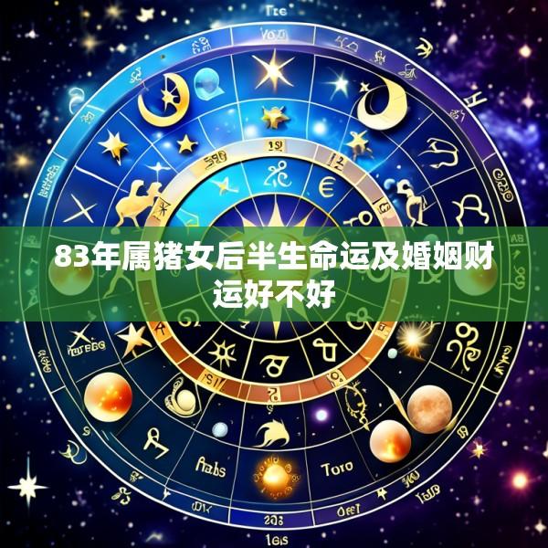 83年属猪女后半生命运及婚姻财运好不好
