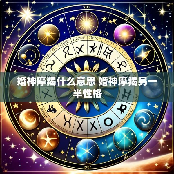 婚神摩羯什么意思 婚神摩羯另一半性格