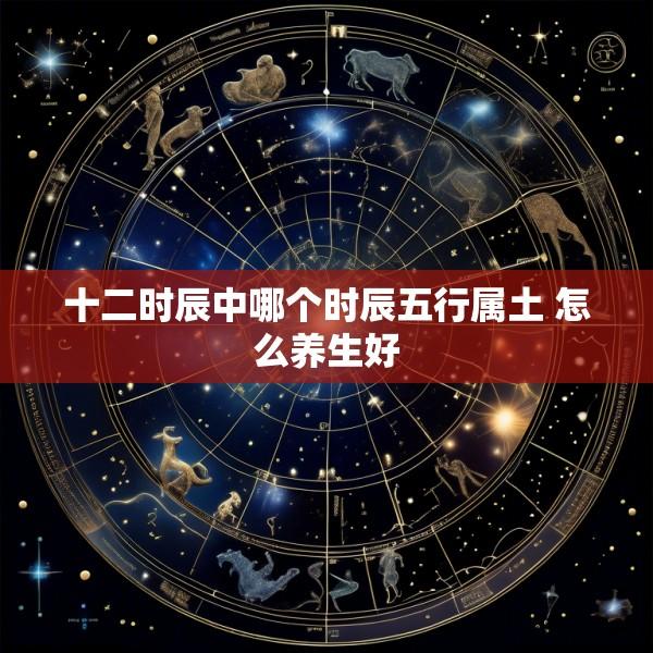 十二时辰中哪个时辰五行属土 怎么养生好