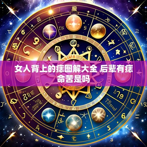 女人背上的痣图解大全 后辈有痣命苦是吗
