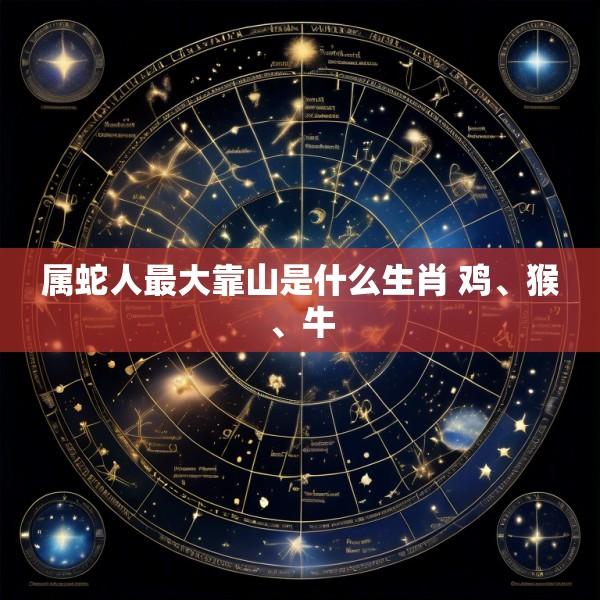 属蛇人最大靠山是什么生肖 鸡、猴、牛