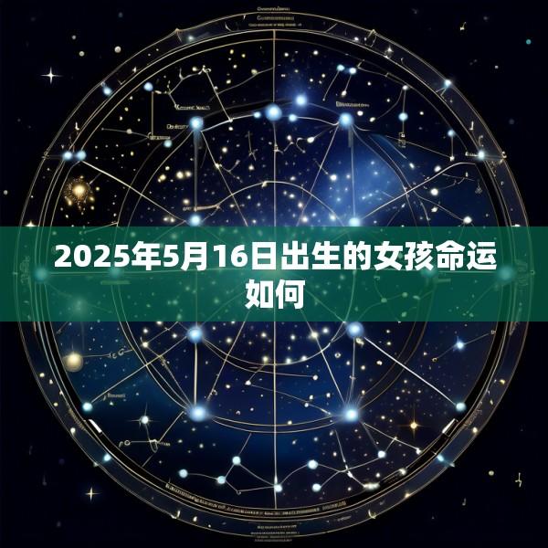 2025年5月16日出生的女孩命运如何