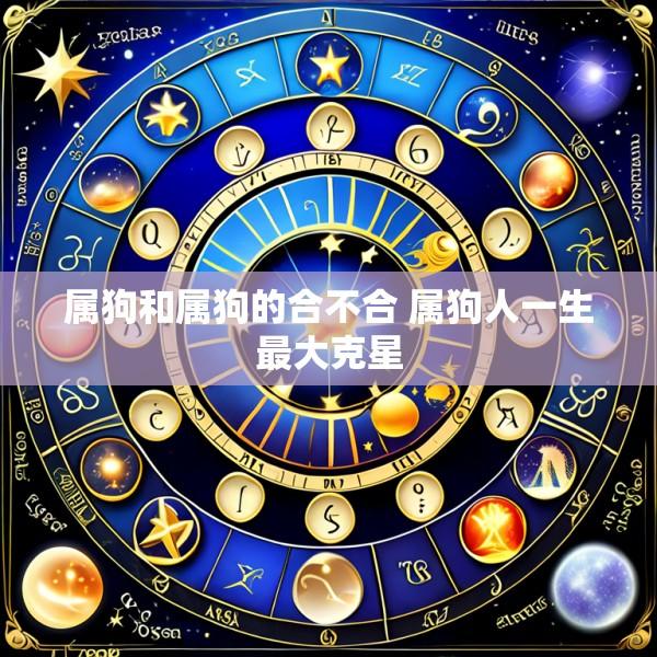 属狗和属狗的合不合 属狗人一生最大克星