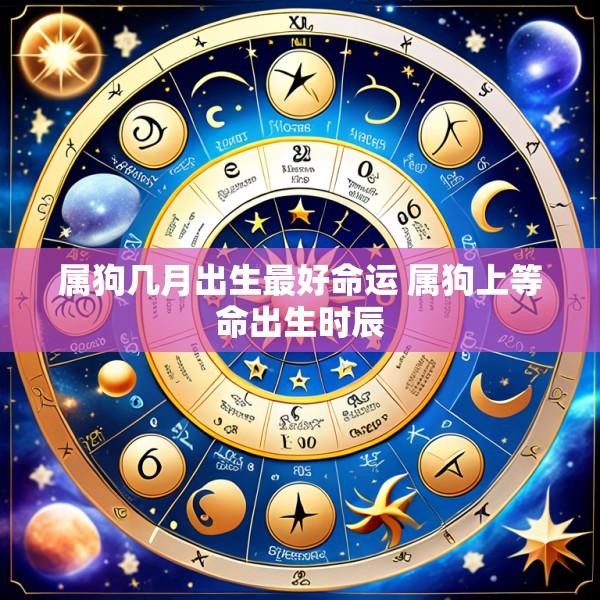 属狗几月出生最好命运 属狗上等命出生时辰