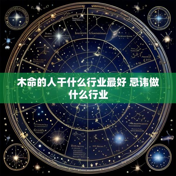 木命的人干什么行业最好 忌讳做什么行业