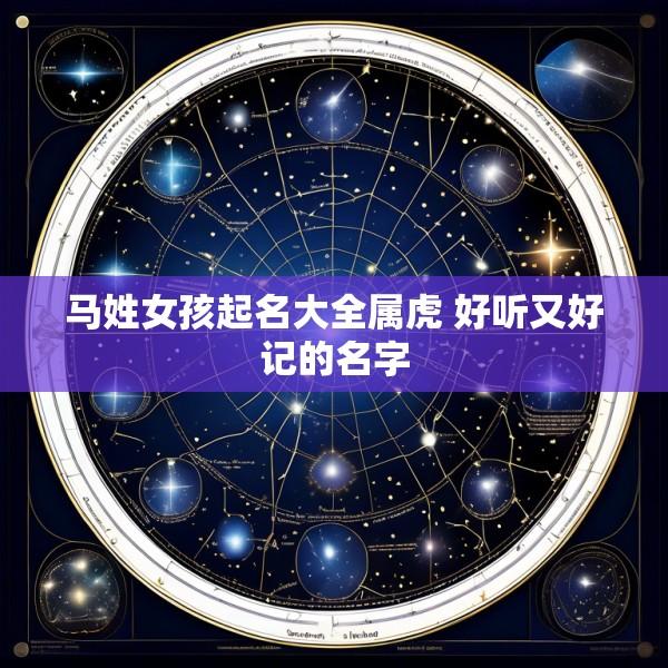 马姓女孩起名大全属虎 好听又好记的名字