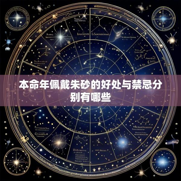 本命年佩戴朱砂的好处与禁忌分别有哪些