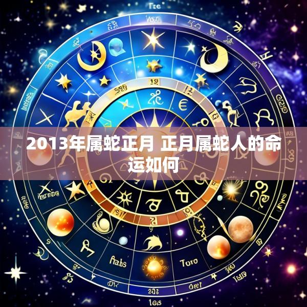 2013年属蛇正月 正月属蛇人的命运如何
