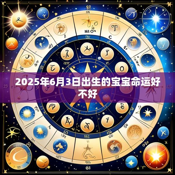 2025年6月3日出生的宝宝命运好不好