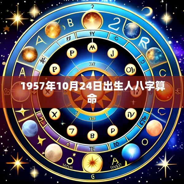 1957年10月24日出生人八字算命