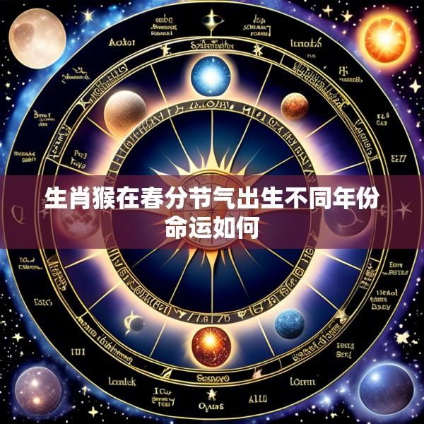 生肖猴在春分节气出生不同年份命运如何