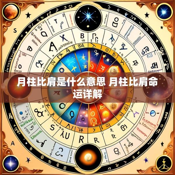 月柱比肩是什么意思 月柱比肩命运详解