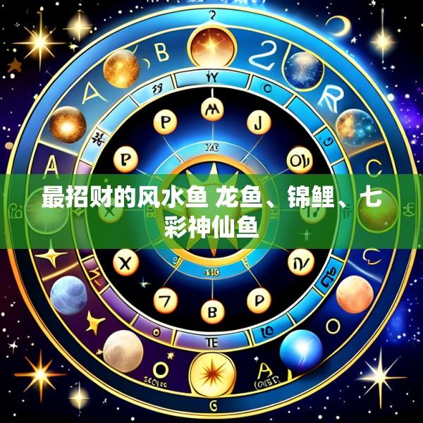 最招财的风水鱼 龙鱼、锦鲤、七彩神仙鱼