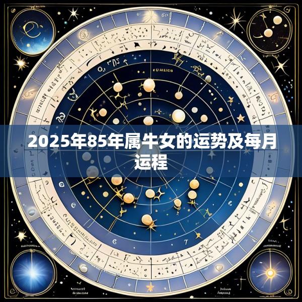 2025年85年属牛女的运势及每月运程