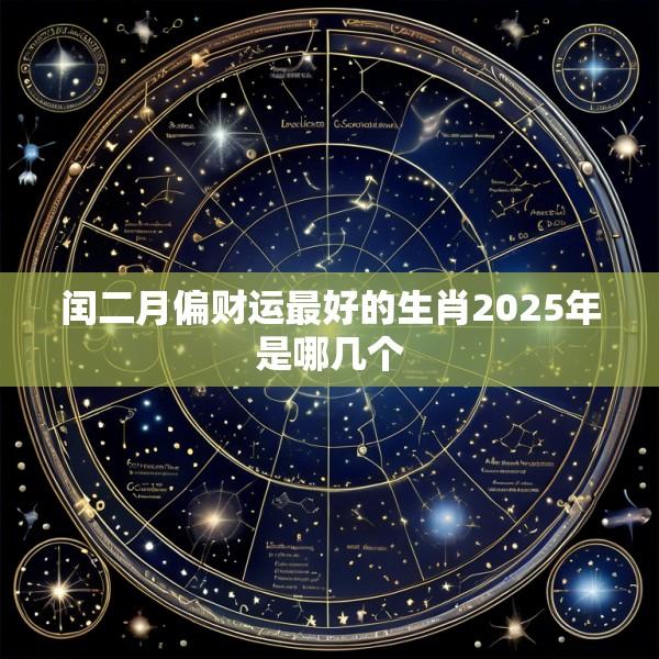 闰二月偏财运最好的生肖2025年是哪几个