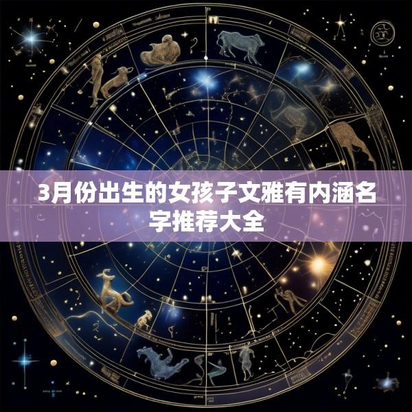 3月份出生的女孩子文雅有内涵名字推荐大全
