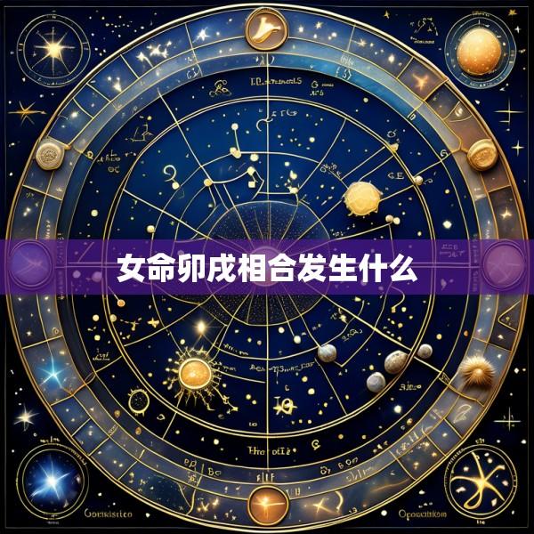 女命卯戌相合发生什么