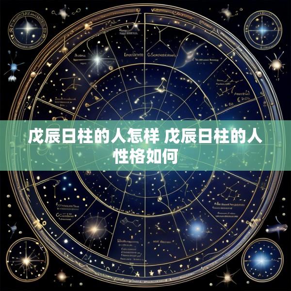 戊辰日柱的人怎样 戊辰日柱的人性格如何