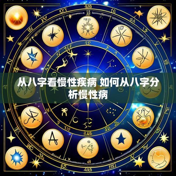 从八字看慢性疾病 如何从八字分析慢性病