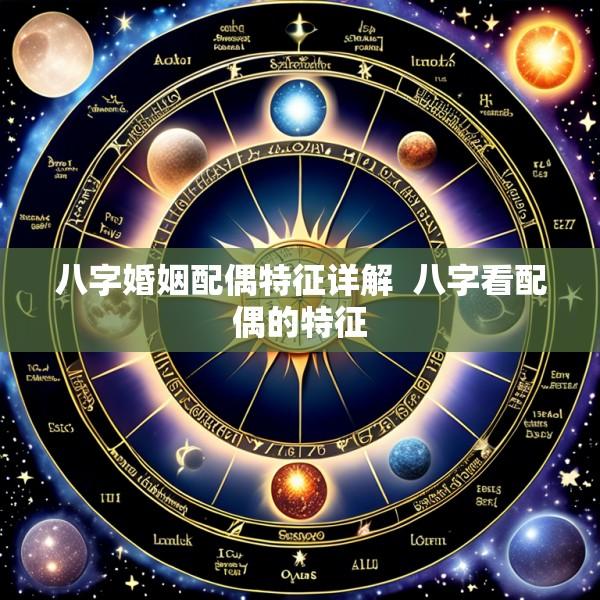 八字婚姻配偶特征详解  八字看配偶的特征