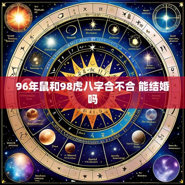 96年鼠和98虎八字合不合 能结婚吗