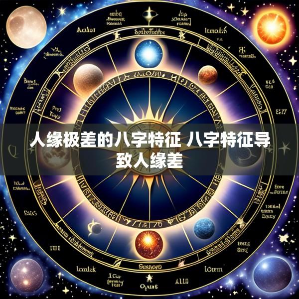 人缘极差的八字特征 八字特征导致人缘差