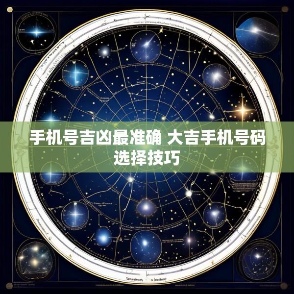 手机号吉凶最准确 大吉手机号码选择技巧