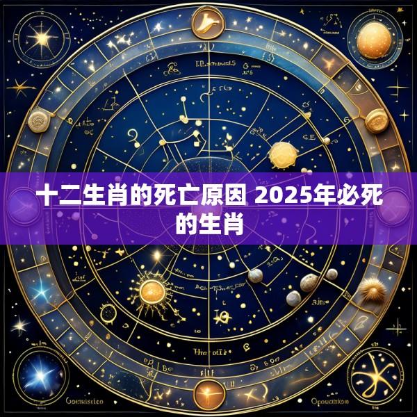 十二生肖的死亡原因 2025年必死的生肖