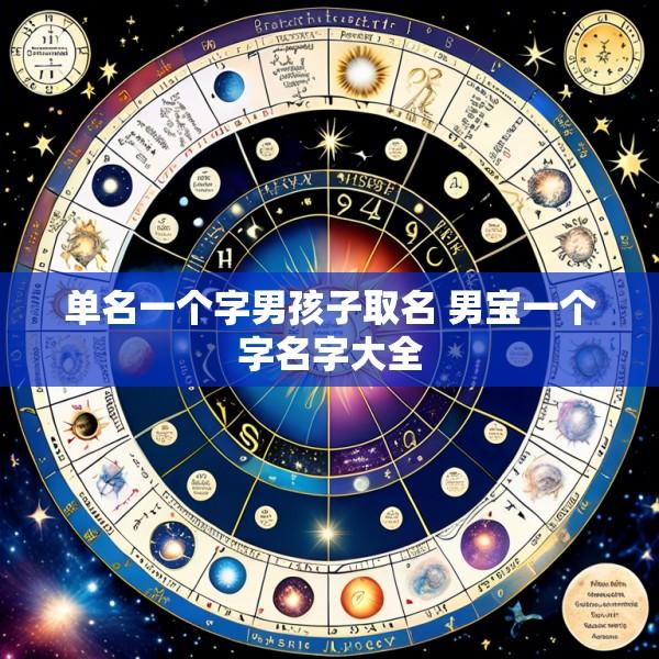 单名一个字男孩子取名 男宝一个字名字大全