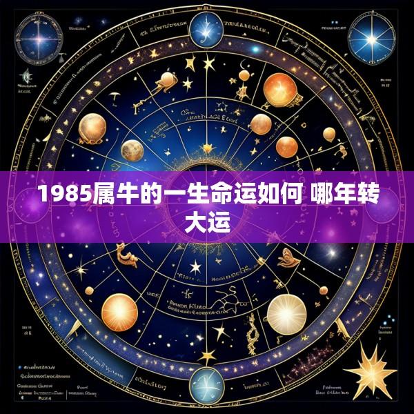 1985属牛的一生命运如何 哪年转大运