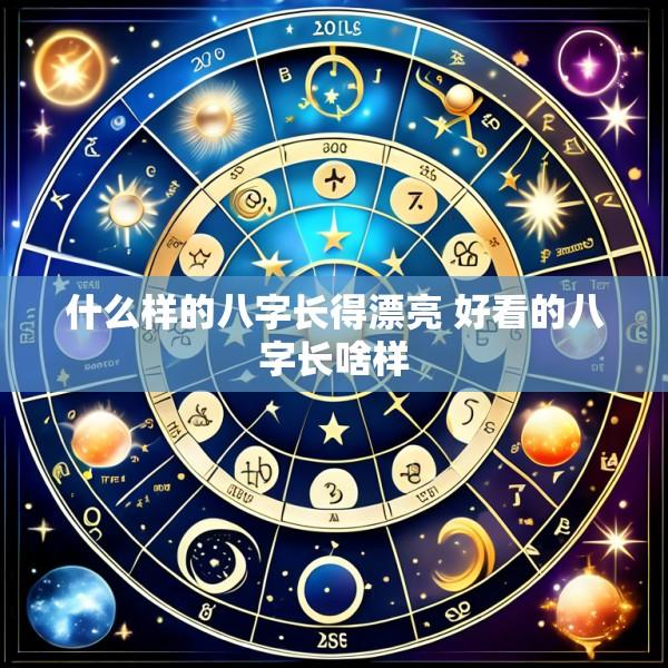 什么样的八字长得漂亮 好看的八字长啥样