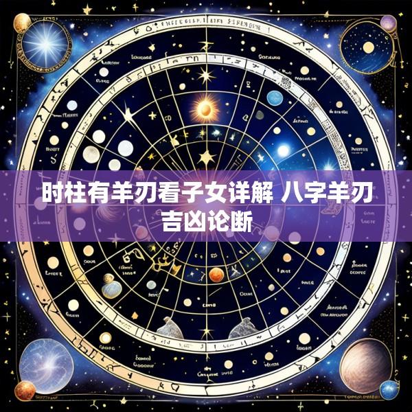 时柱有羊刃看子女详解 八字羊刃吉凶论断
