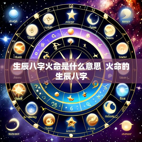 生辰八字火命是什么意思  火命的生辰八字