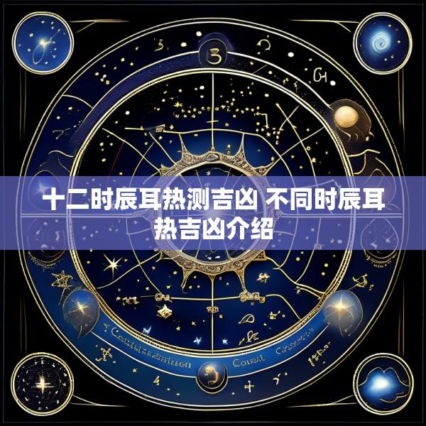 十二时辰耳热测吉凶 不同时辰耳热吉凶介绍