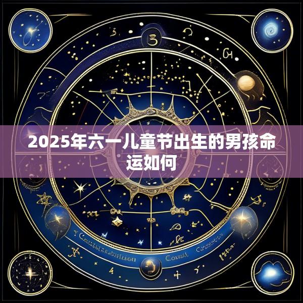 2025年六一儿童节出生的男孩命运如何