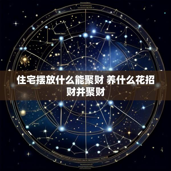 住宅摆放什么能聚财 养什么花招财并聚财