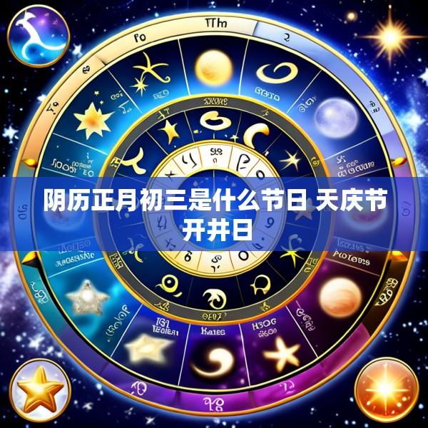 阴历正月初三是什么节日 天庆节 开井日