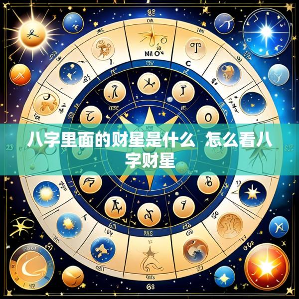 八字里面的财星是什么  怎么看八字财星