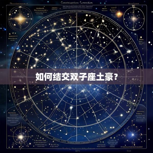 如何结交双子座土豪？