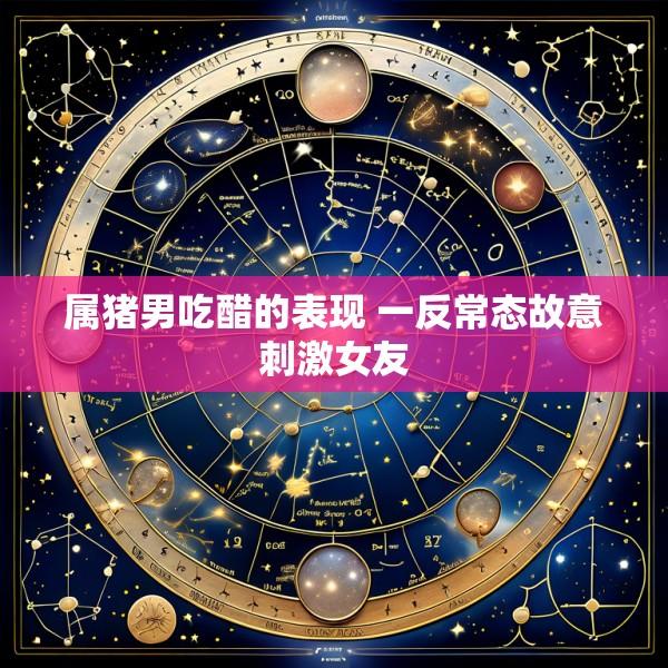 属猪男吃醋的表现 一反常态故意刺激女友