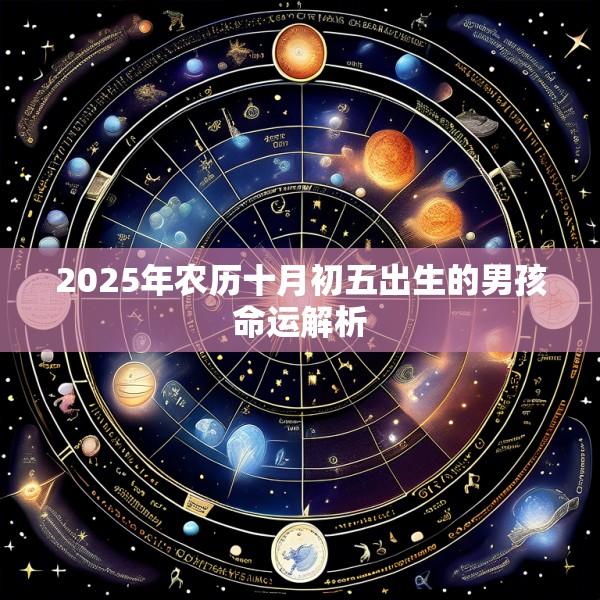 2025年农历十月初五出生的男孩命运解析