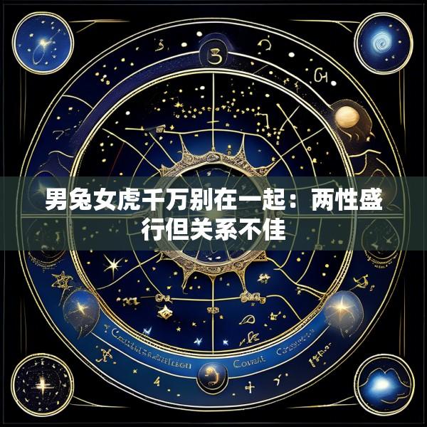 男兔女虎千万别在一起:两性盛行但关系不佳