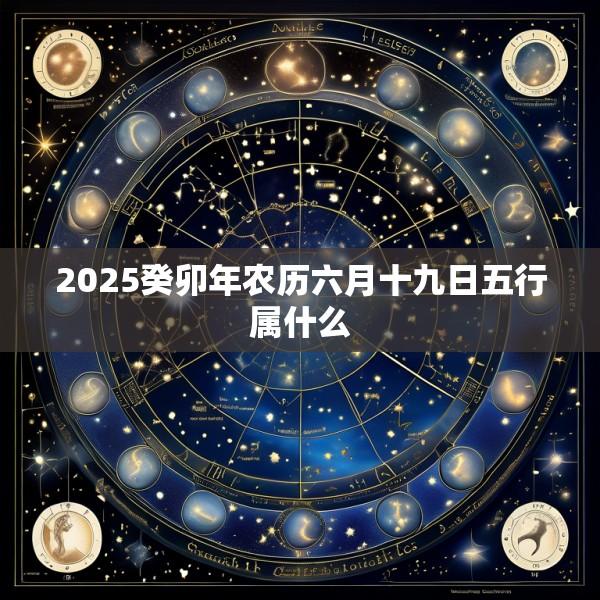 2025癸卯年农历六月十九日五行属什么