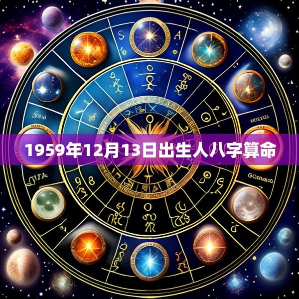 1959年12月13日出生人八字算命