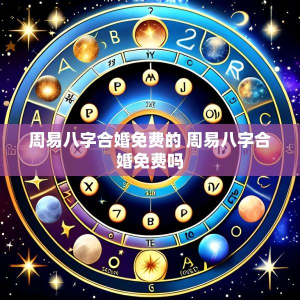 周易八字合婚免费的 周易八字合婚免费吗