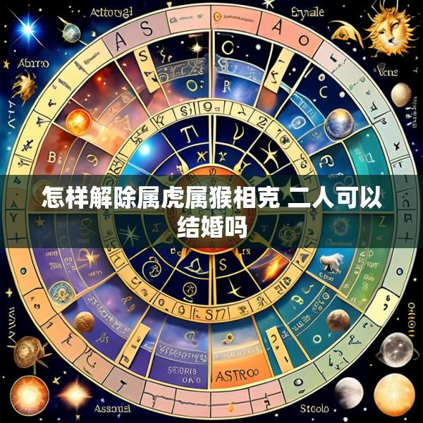 怎样解除属虎属猴相克 二人可以结婚吗