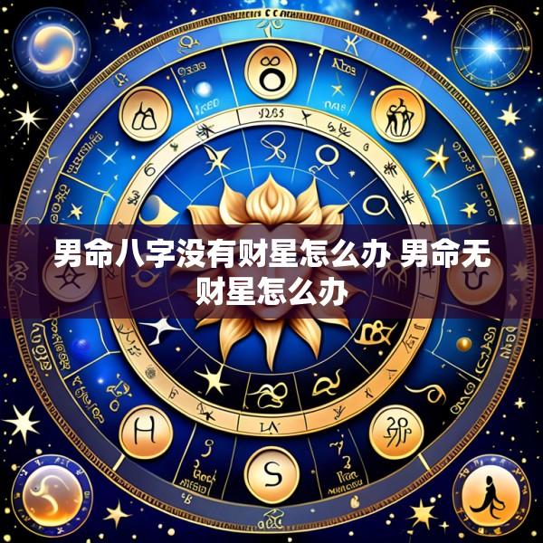 男命八字没有财星怎么办 男命无财星怎么办