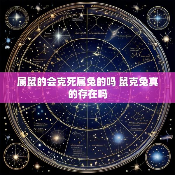属鼠的会克死属兔的吗 鼠克兔真的存在吗
