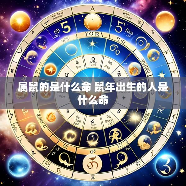 属鼠的是什么命 鼠年出生的人是什么命
